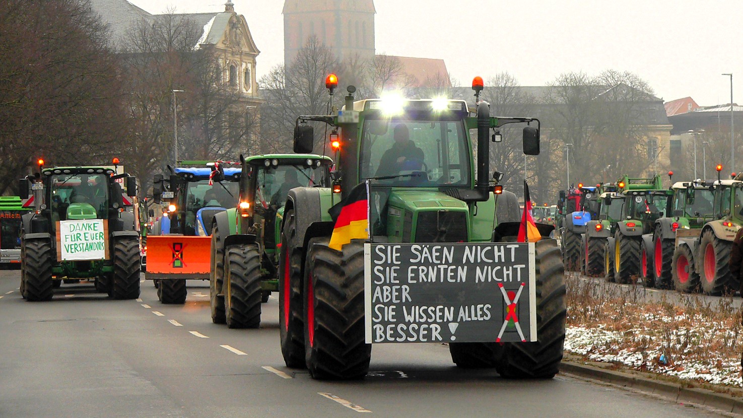 Deutschlands Bauern treffen mehr als einen wunden Punkt – es geht nicht um Subventionen